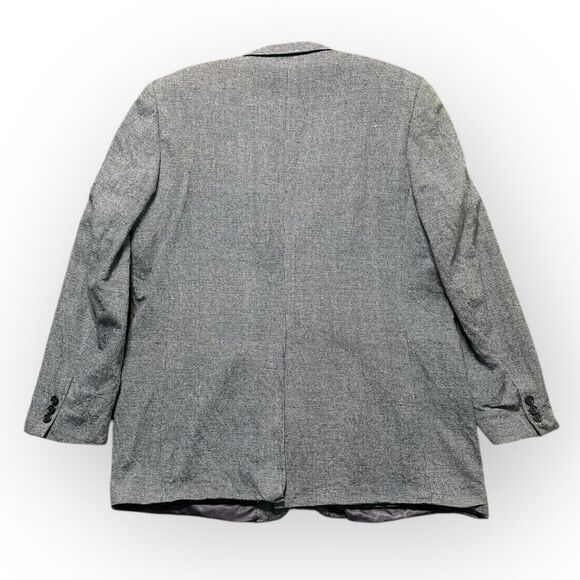 Gottschalks Blazer Men’s 46L Silk Gray Office Formal Classic Suit Jacket - Picture 2 of 7